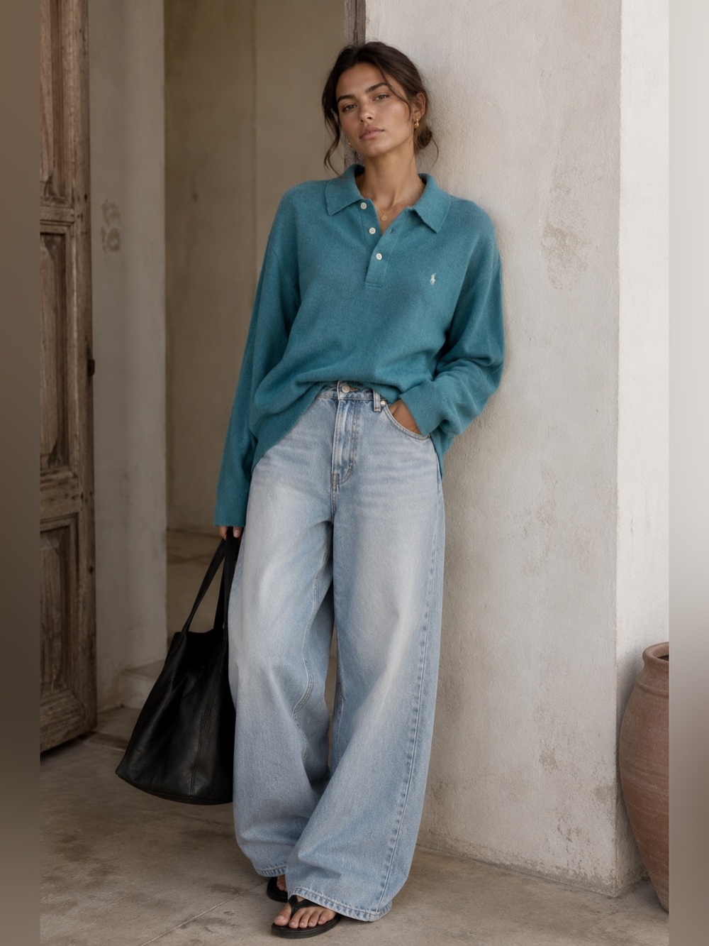 Ralph Lauren Women's Teal Sweater